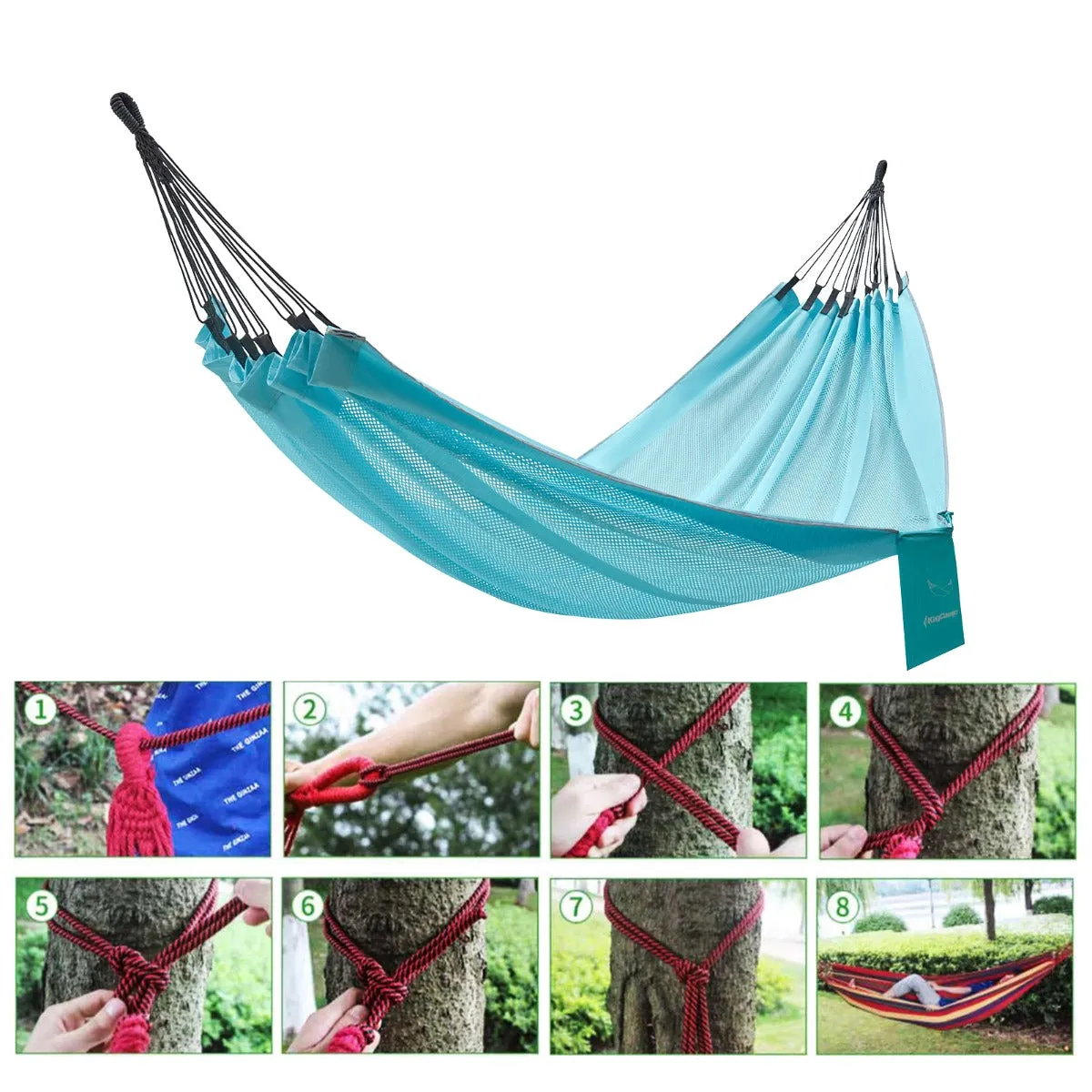 KingCamp Double Ice Silk Mesh Camping Hammock