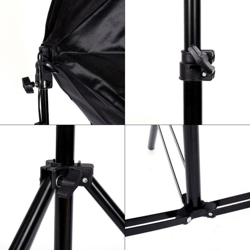 KSHX PRO™ 2 Softbox Photo Studio Continuous Photography Lighting Kit Stand w/ Portable Carry Bag