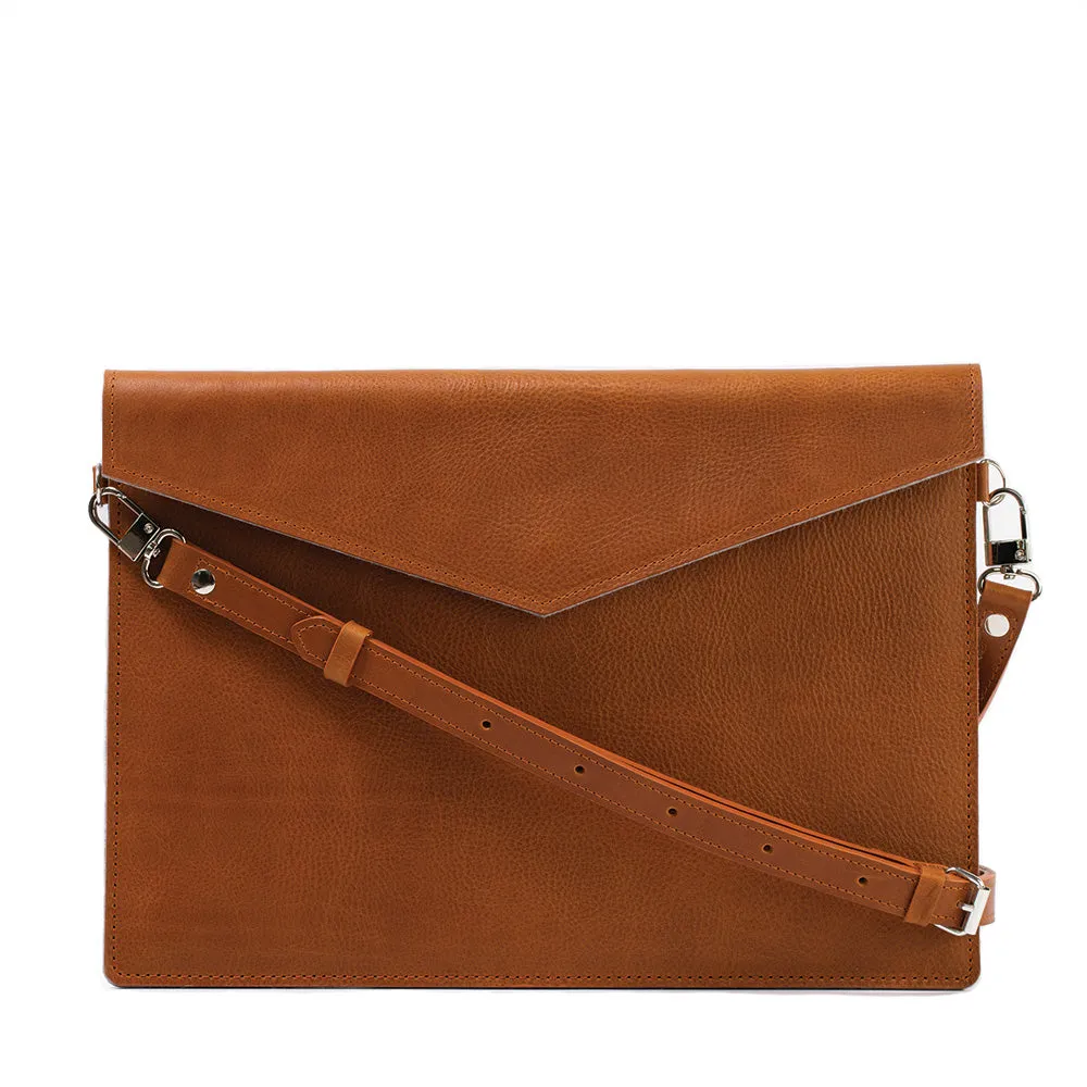 Leather Bag for iPad with adjustable strap