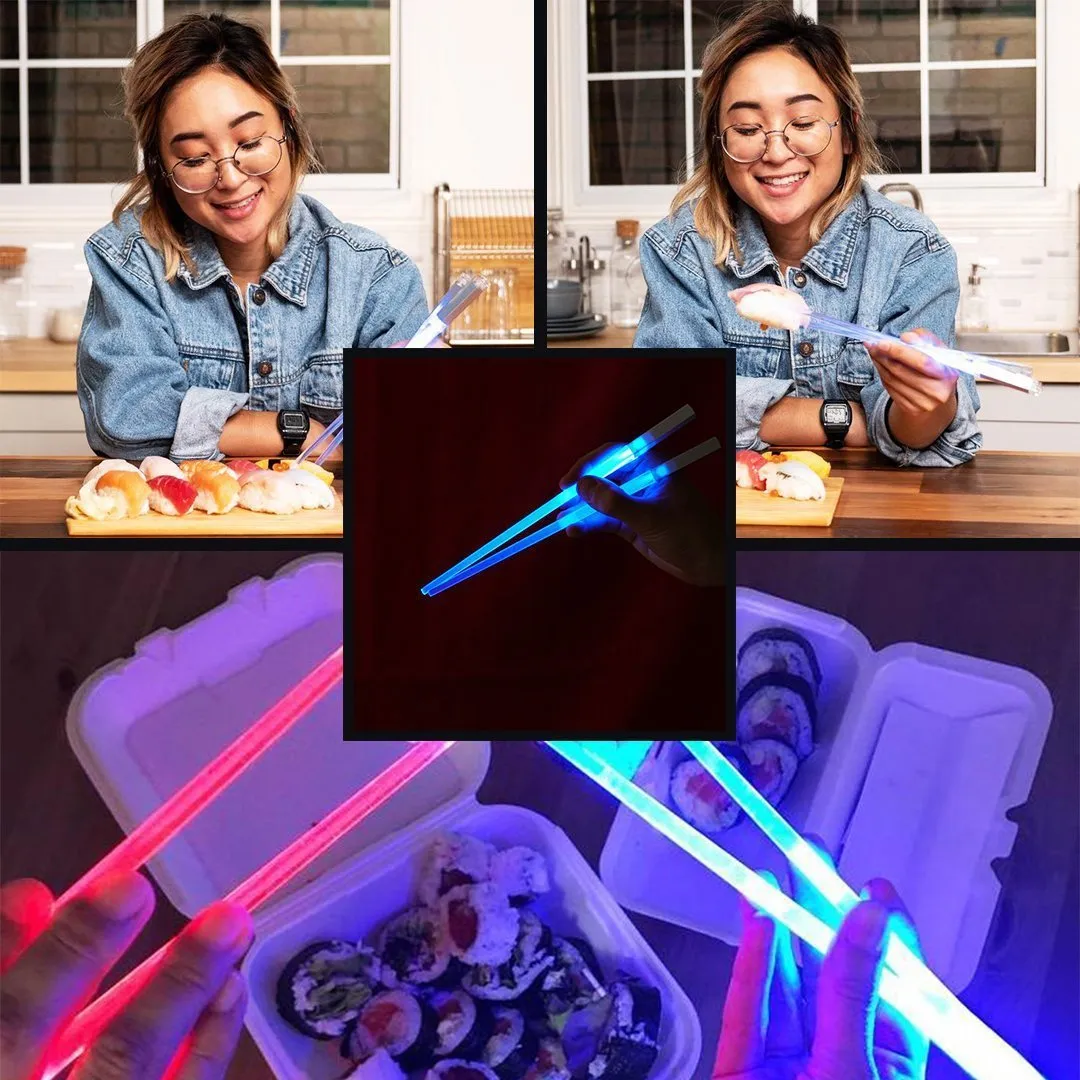 Light-It-Up LED Glowing Chopsticks (1 pair)