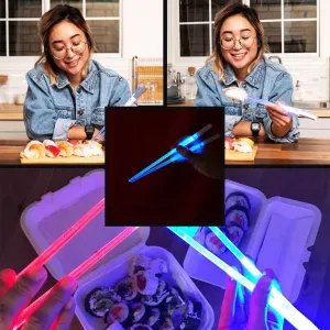 Light-It-Up LED Glowing Chopsticks (1 pair)