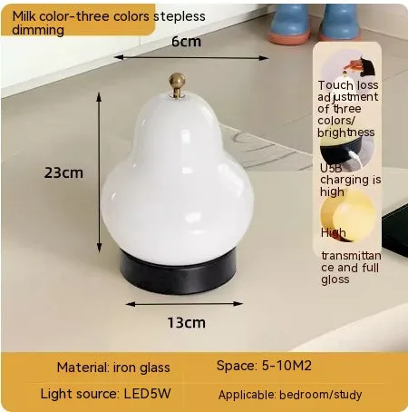 Luminous Pear Portable Table Lamp