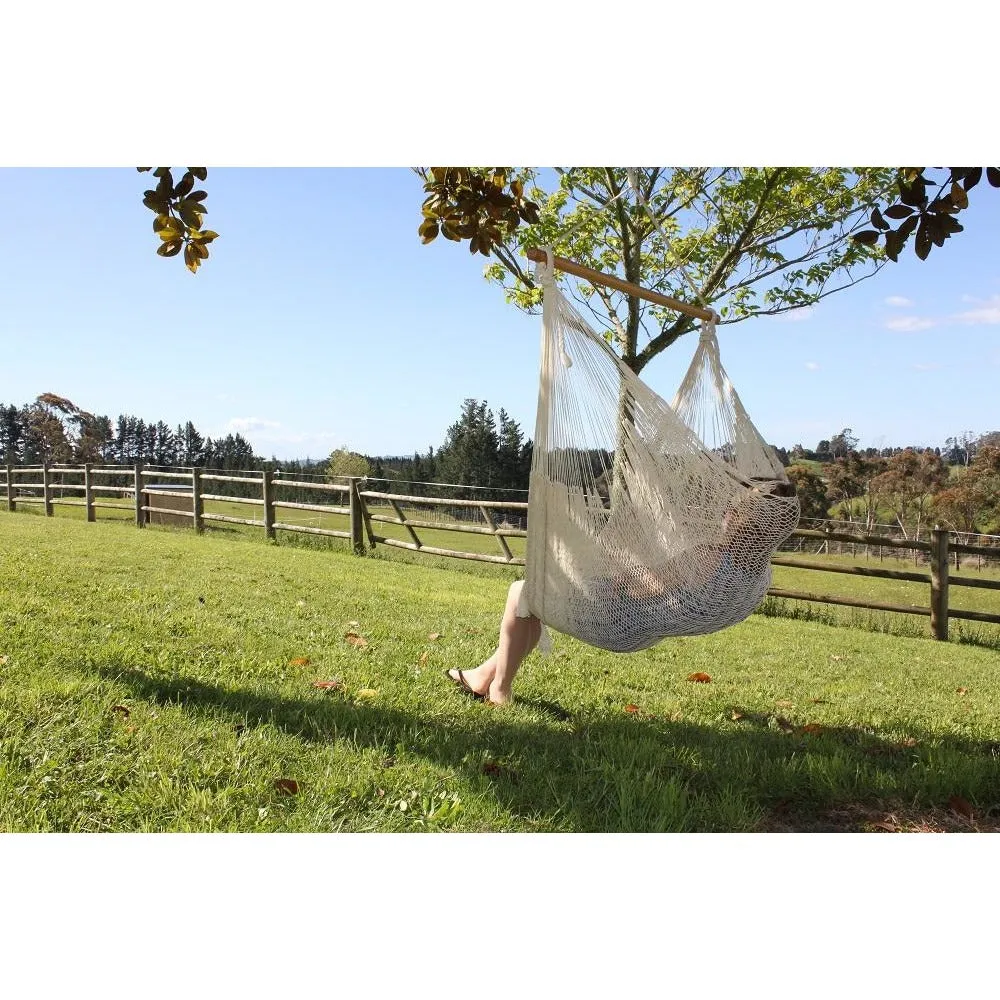 Mexican Chair Hammock - Natural White