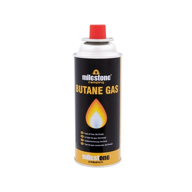 Milestone 220g Butane Gas Canisters - 4 Pack