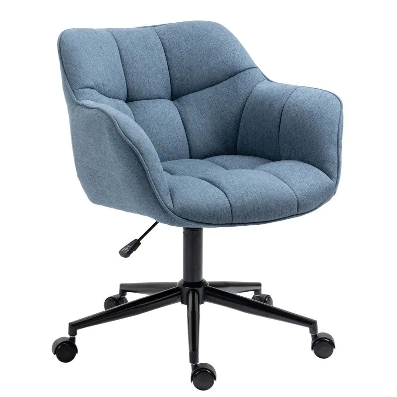 Mir Fabric Office Chair - Blue & Grey