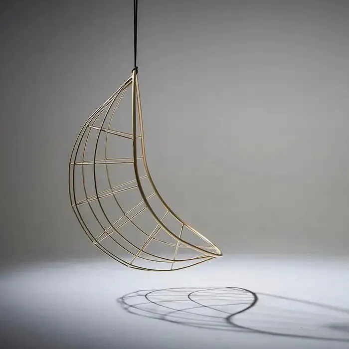 Nest Egg Hanging Swing Chair in Gold