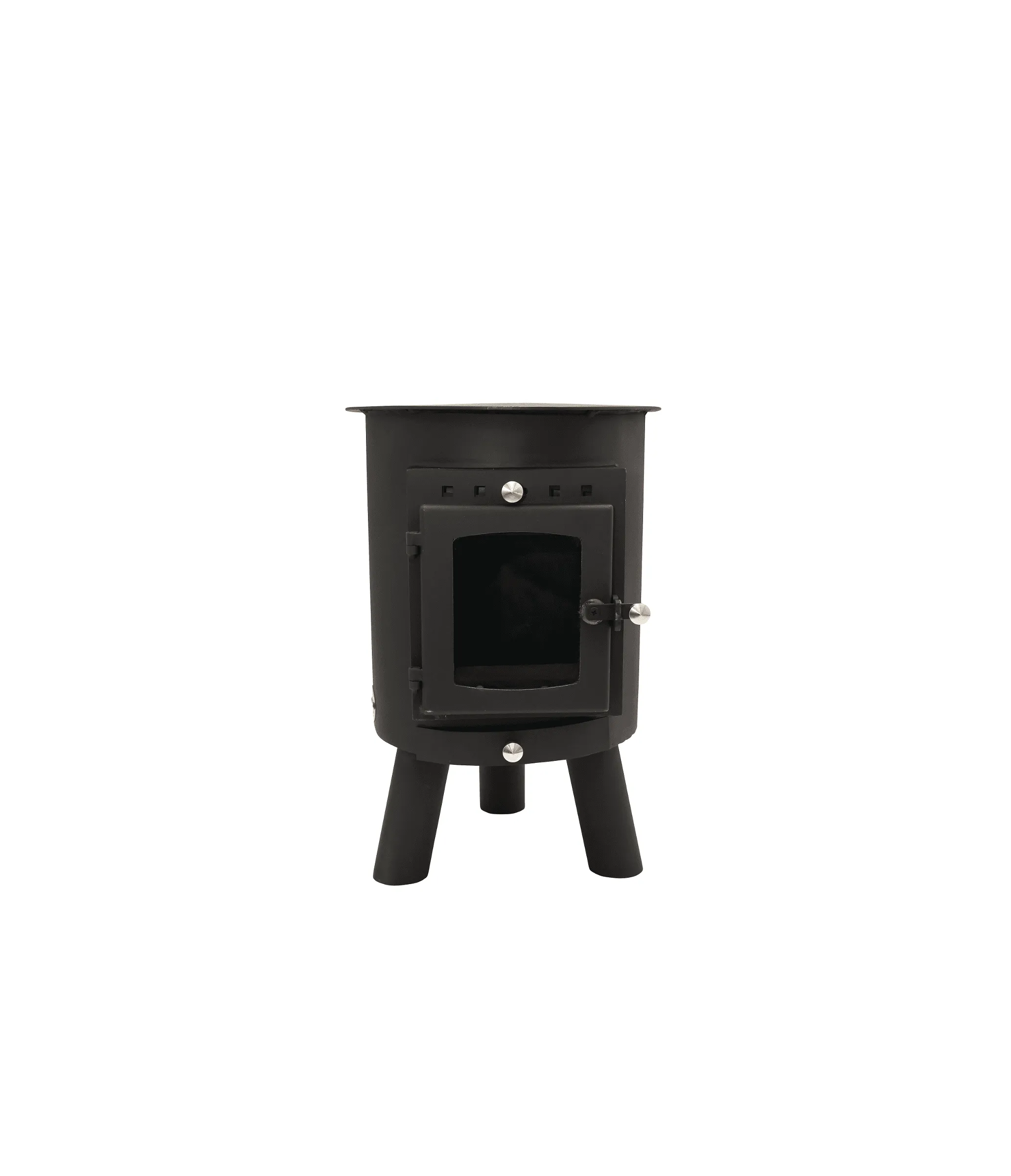 Outbacker® Hygge Oval Tent Stove | 4.5kw 18kg | Twin Wall Flue Package