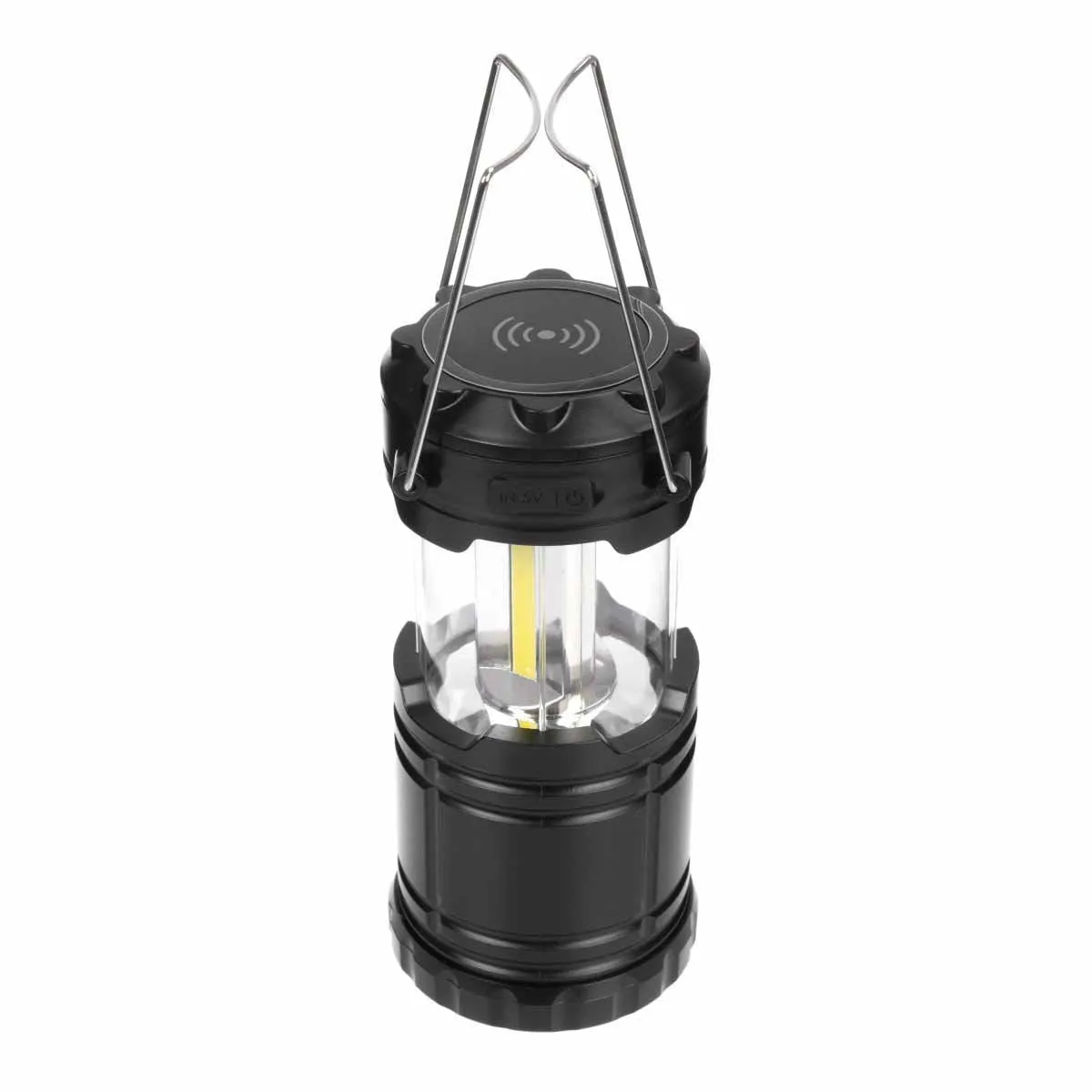 Pack of 2 Collapsible Camping Lanterns with Power Bank, Wireless Charger