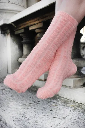 Peach Blossom Cotton Rich Socks