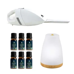 Pursonic Pet & Chill Essentials: Pet-Friendly Oils, USB Diffuser & Car Vacuum