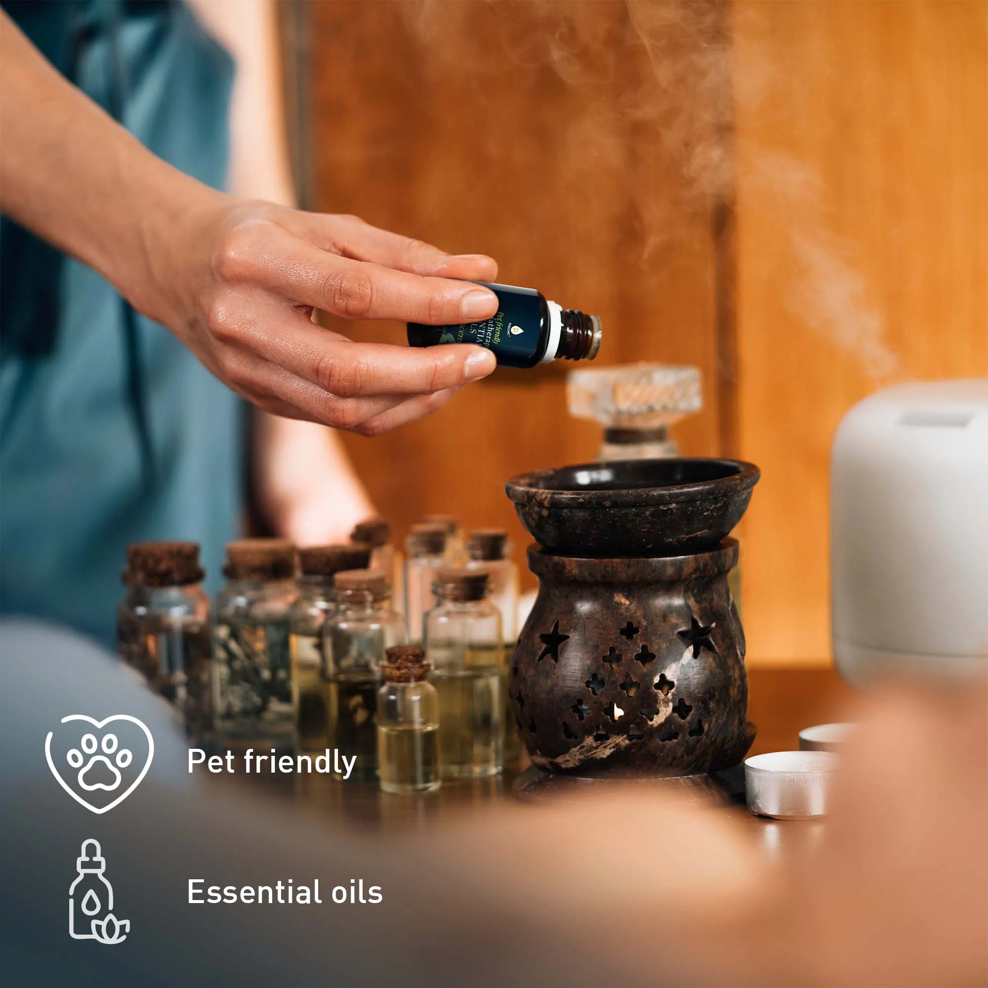 Pursonic Pet & Chill Essentials: Pet-Friendly Oils, USB Diffuser & Car Vacuum