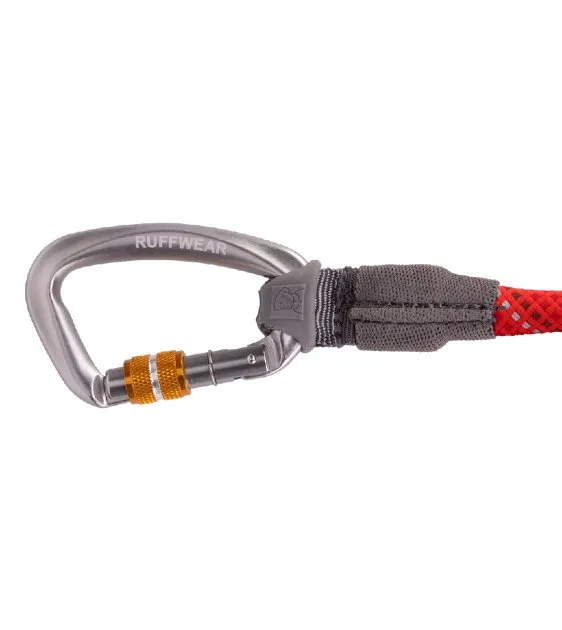 Ruffwear Knot-a-Long™ Short Rope Dog Leash with Locking Carabiner (Red Sumac)