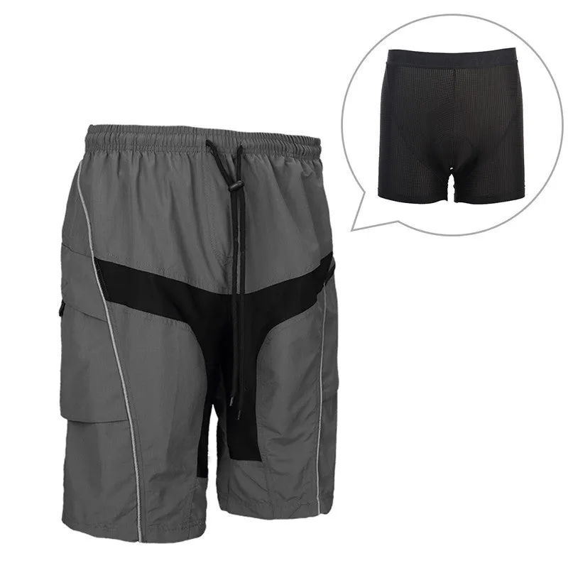 Santic Grey Men MTB Cycling Shorts