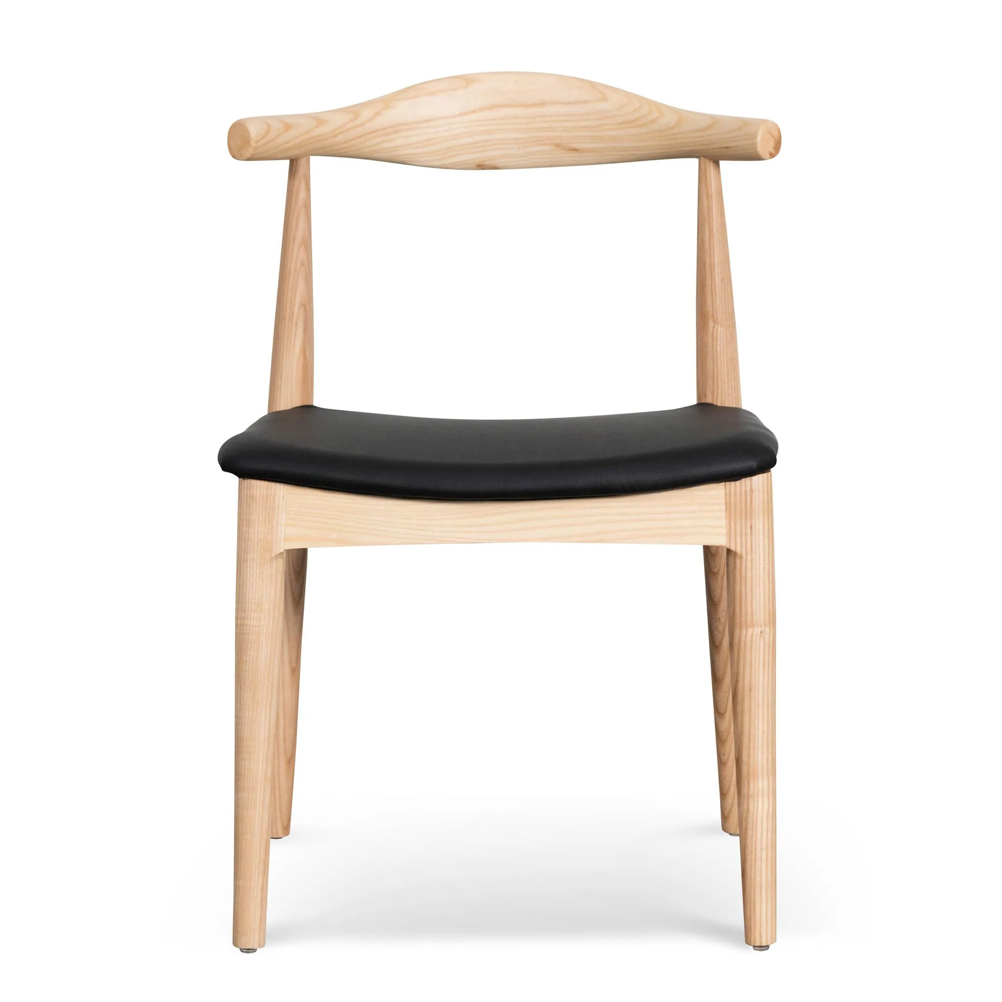 Set of 2 - Henrik Dining Chair - Natural Ash with Black Seat