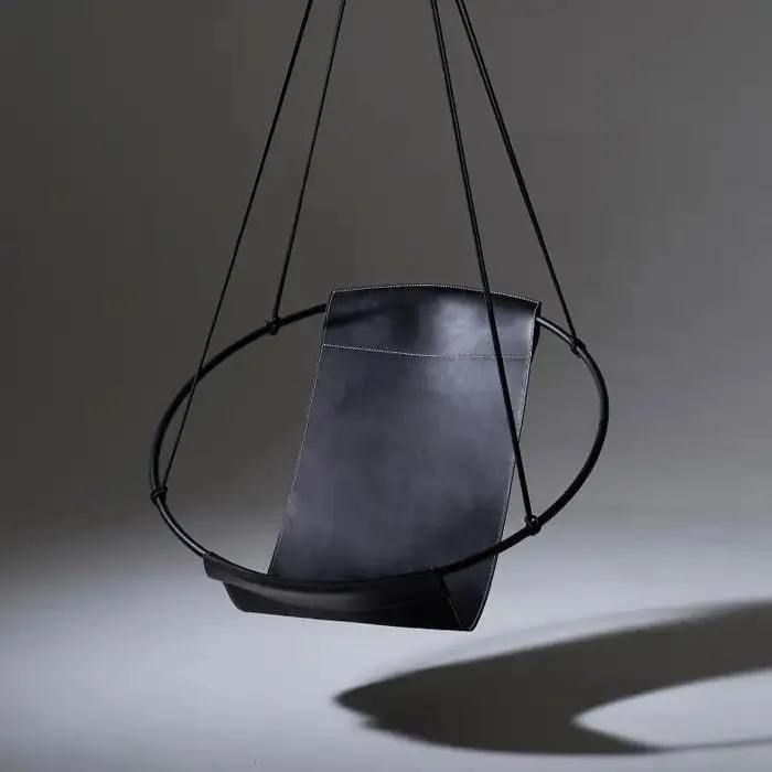 SLING Chair in black Leather