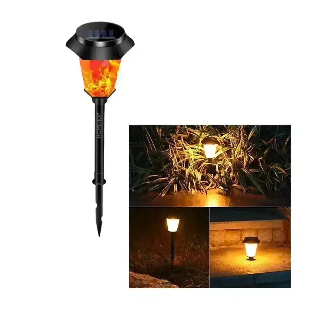 Solar LED Garden Lights Outdoor Hanging Decoration Spike Waterproof Portable Lamp For Home, Lawn, Yard (Warm)