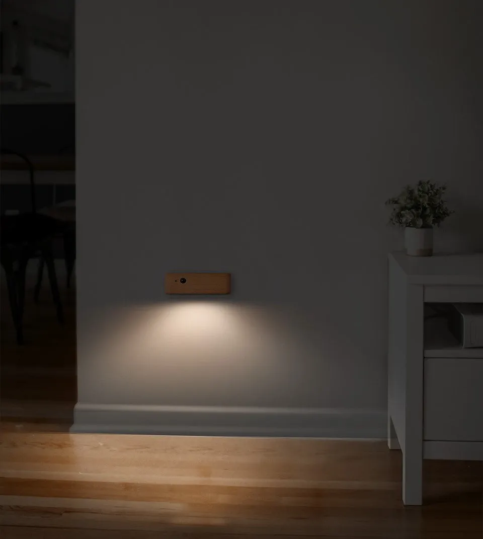 Solid Wood Recharchagable Induction Light