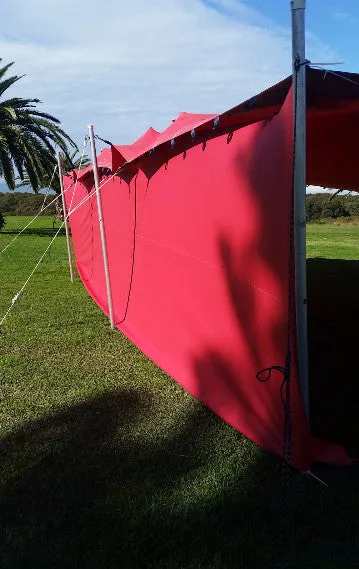 Stretch tent removable side walls