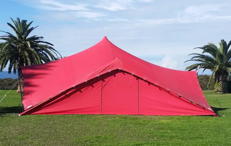 Stretch tent removable side walls