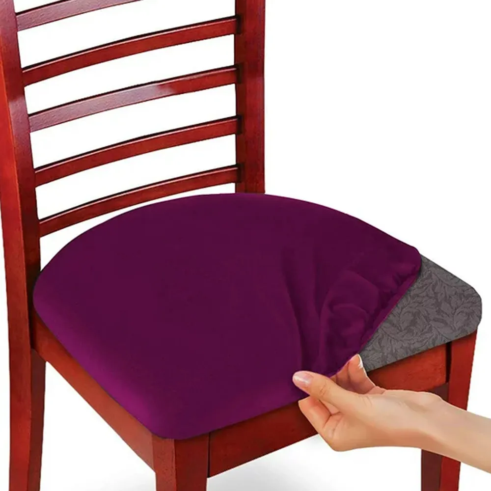 Stretchable Seat Covers - Burgundy Set of 2 for Elegant Protection