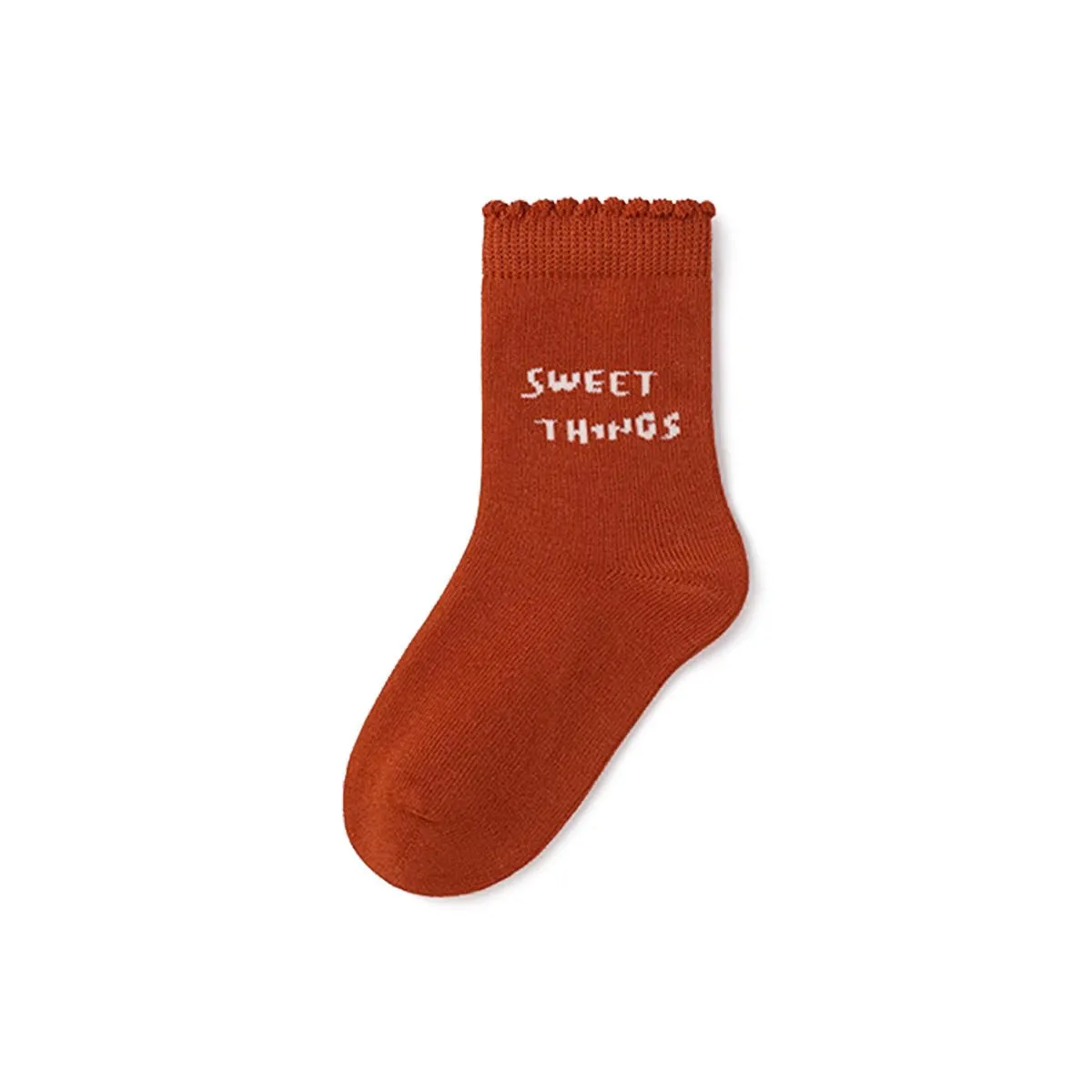 Sweet Things Warm Breathable Girl 5pcs Crew Socks Set