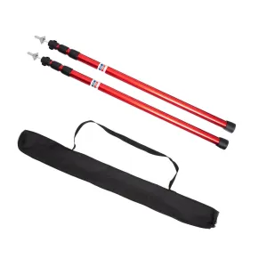 Thicken Aluminum Alloy Tent Pole Adjustable Tent Support Rod Beach Shelter Tarp Awning Pole Camping Accessories for Camping Tent