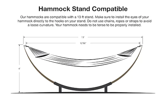 Triple Weave Colonial Cotton Hammock (Wooden Bar)