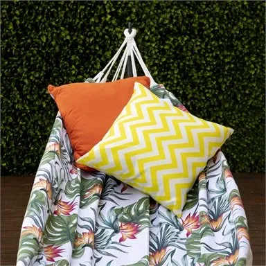 Two Trees Single Cotton Hammock Colour 3 Reversible Designs