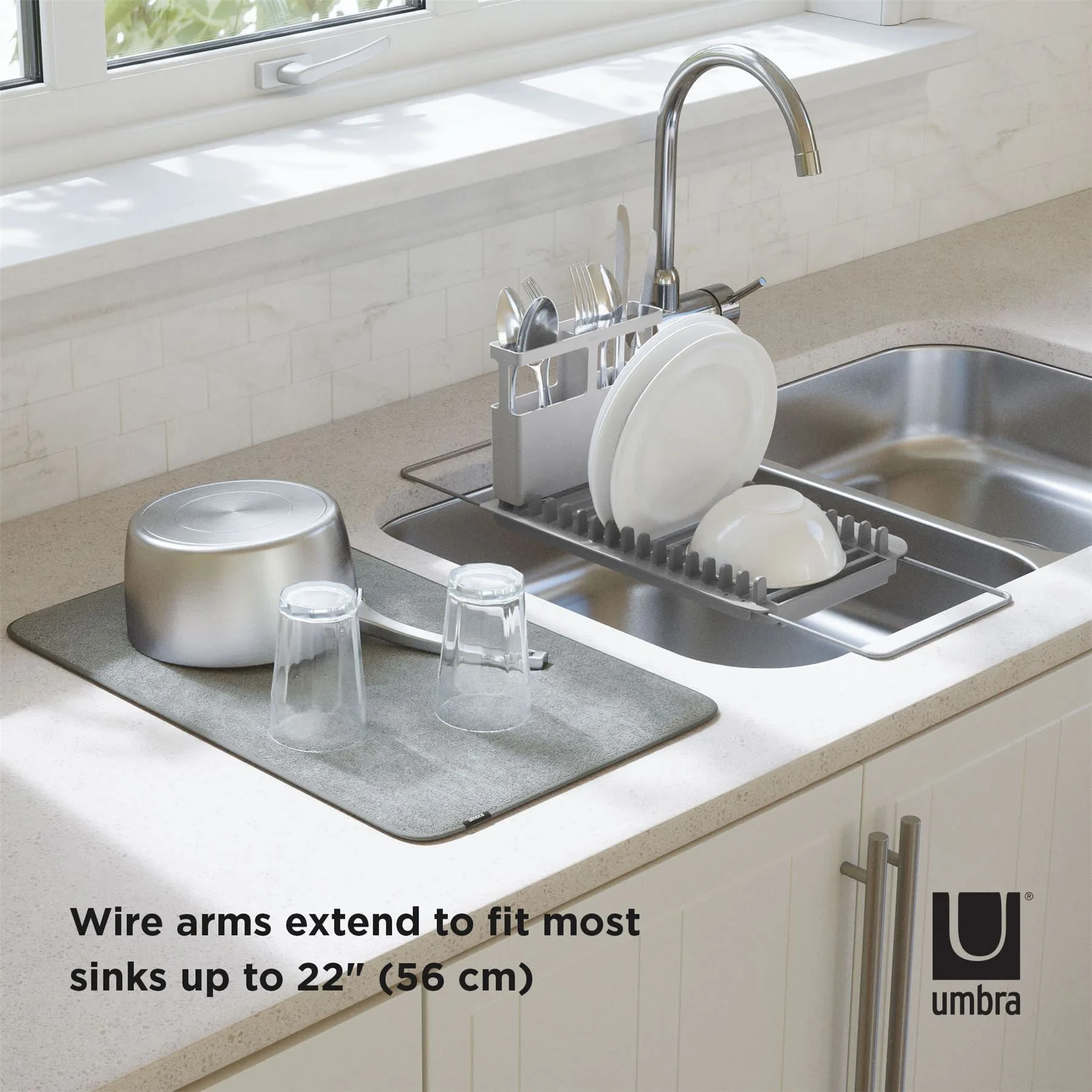 Umbra Udry Over The Sink Dish Drainer