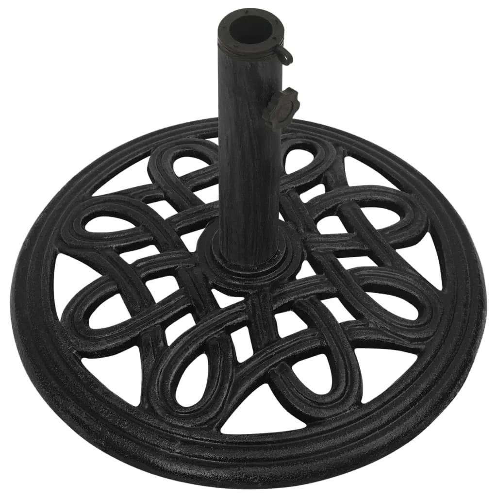 Umbrella Base Black 44x44x32 cm Cast Iron