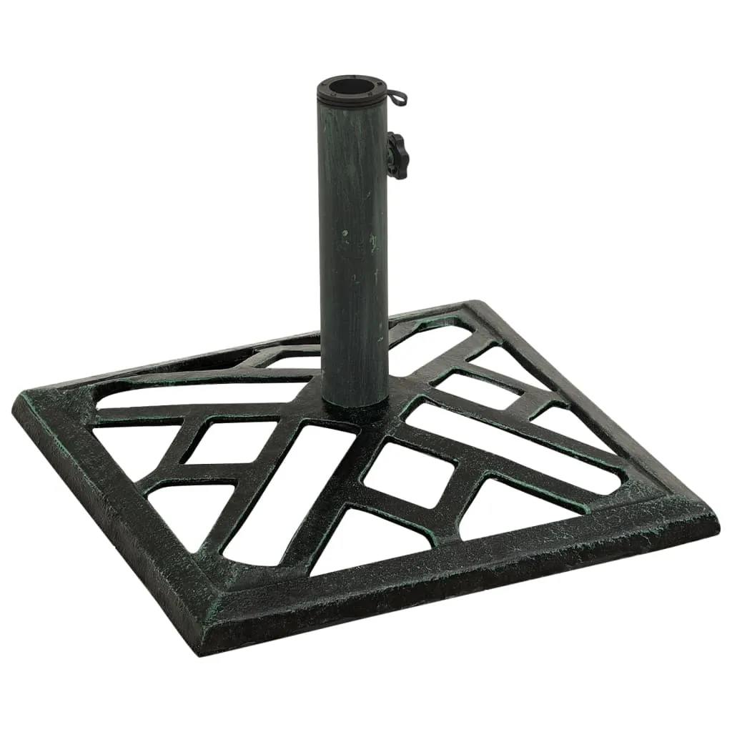 Umbrella Base Green 44x44x31 cm Cast Iron