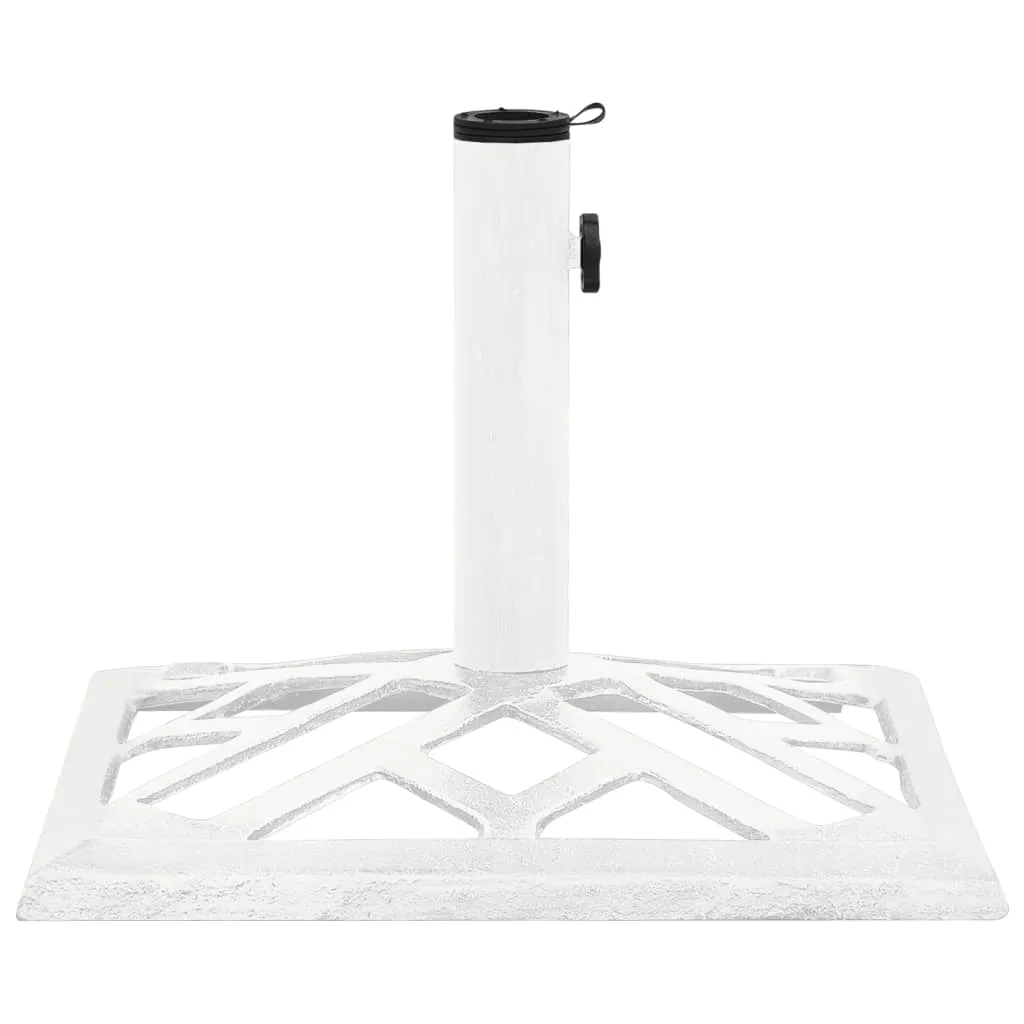 Umbrella Base White 44x44x31 cm Cast Iron