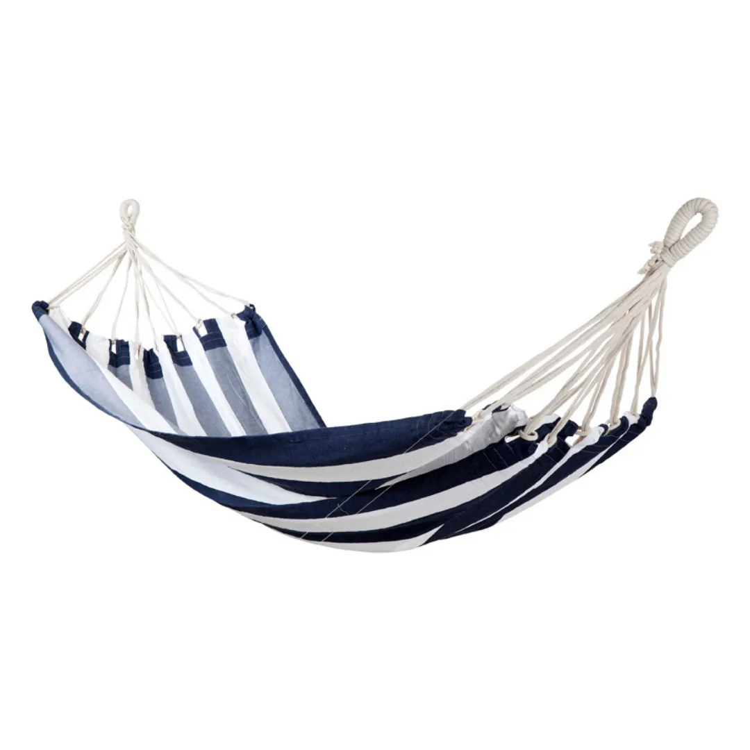 Verano Blue and White Stripes 100% Cotton Hammock