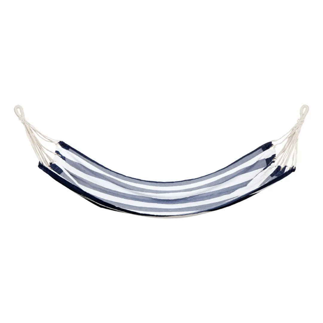 Verano Blue and White Stripes 100% Cotton Hammock