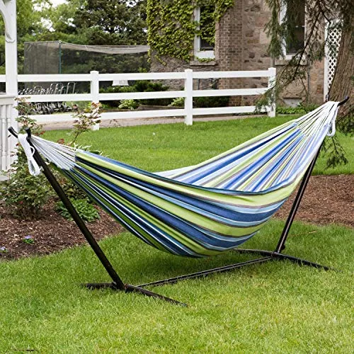 Vivere UHSDO9-24 Hammock, Oasis with Charcoal Frame