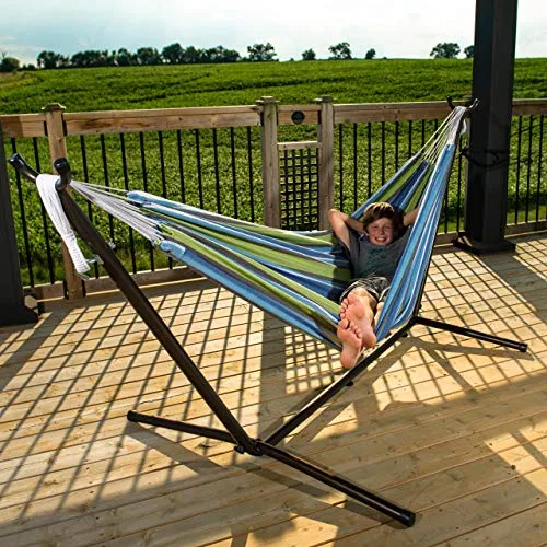 Vivere UHSDO9-24 Hammock, Oasis with Charcoal Frame