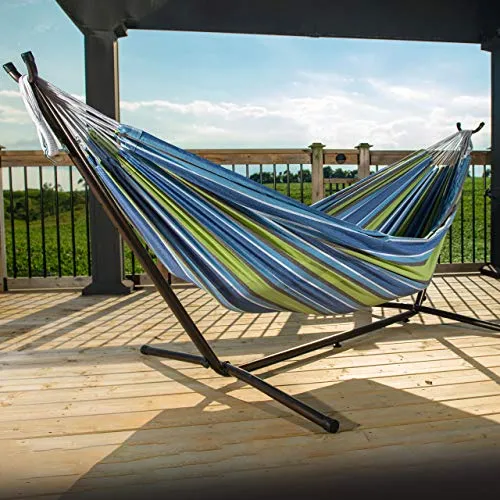 Vivere UHSDO9-24 Hammock, Oasis with Charcoal Frame