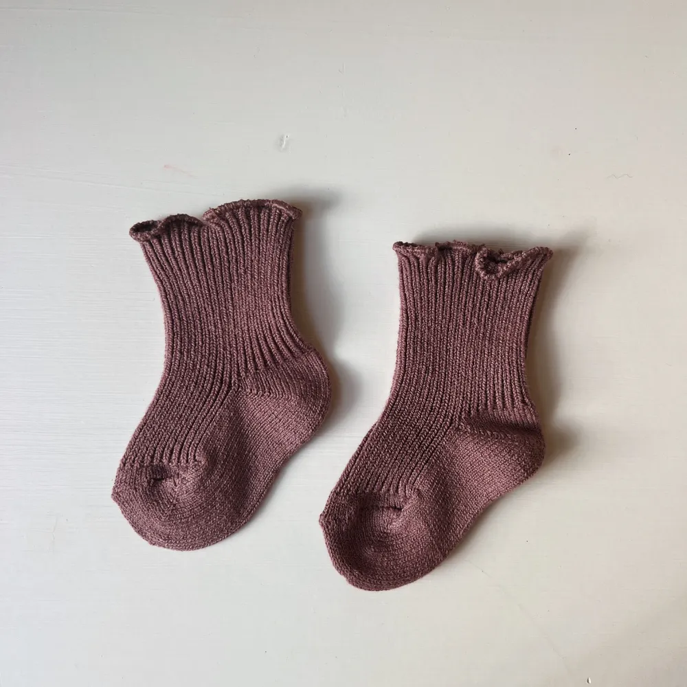 Warm Cotton Curling socks - Earthy colors