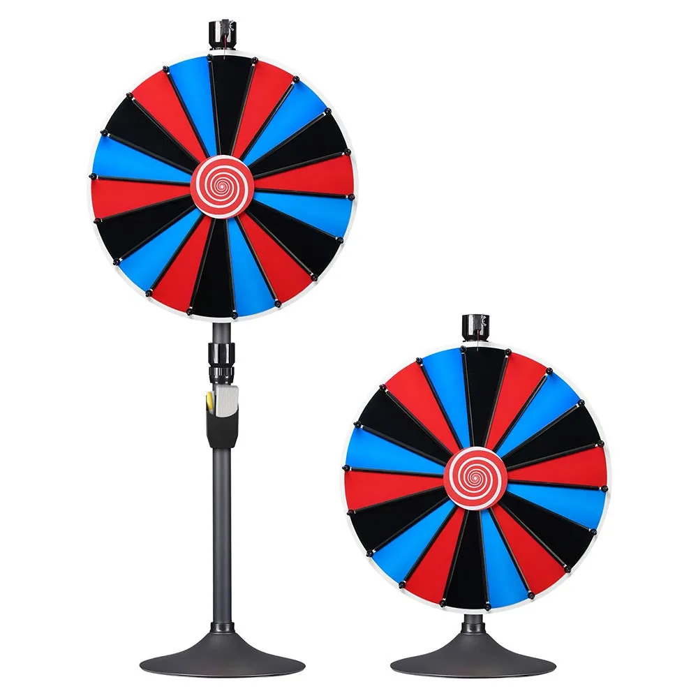 WinSpin 24" Prize Wheel DIY Slot(18) Floor Stand or Tabletop