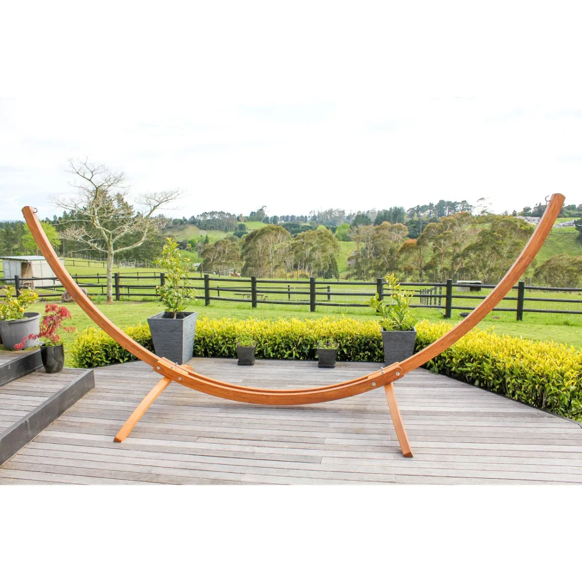 Wooden Hammock Stand and Family Hammock