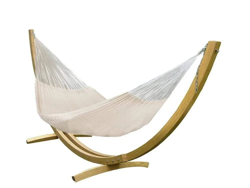 XL Thick Cord Mayan Hammock with Bamboo Stand