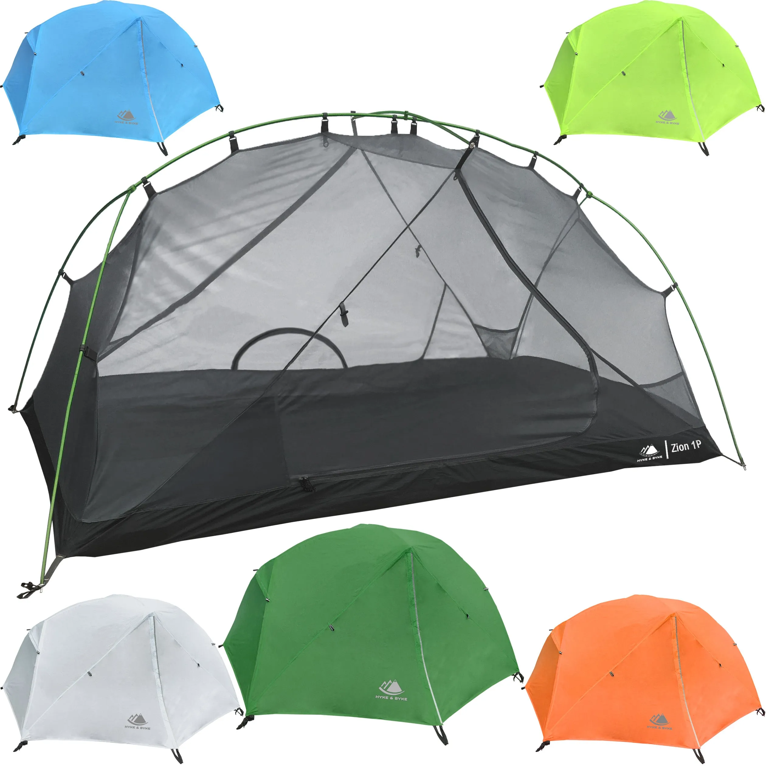 Zion 1 Person Backpacking Tent with Footprint